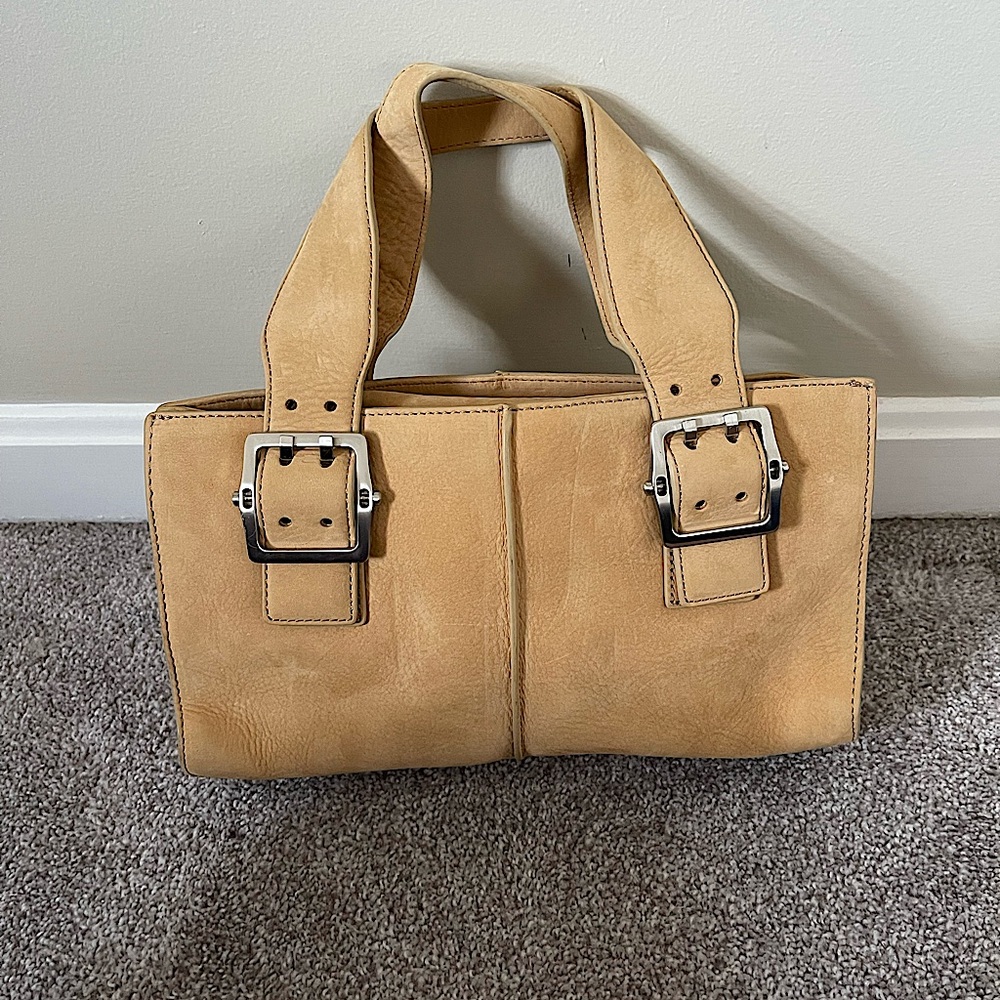 Soft suede leather Hype handbag. Used once!